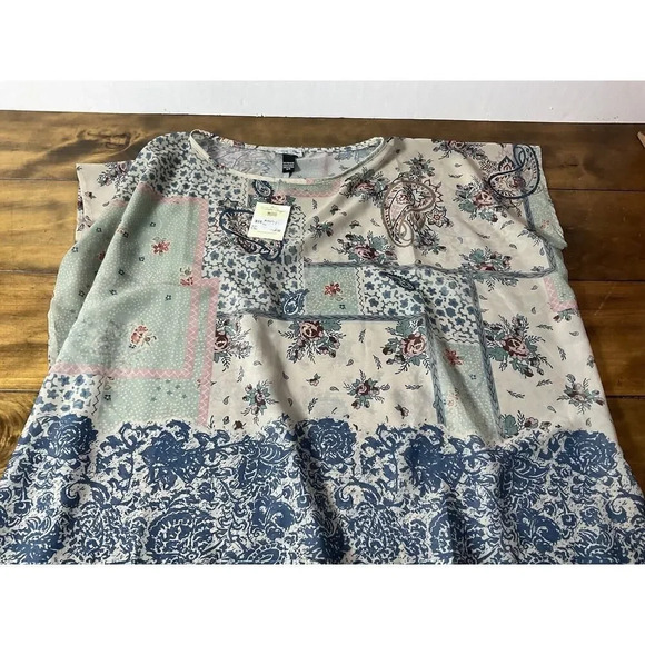 Tasha Polizzi Sheer Tunic Top Multicolor One Size NWT - Picture 7 of 9